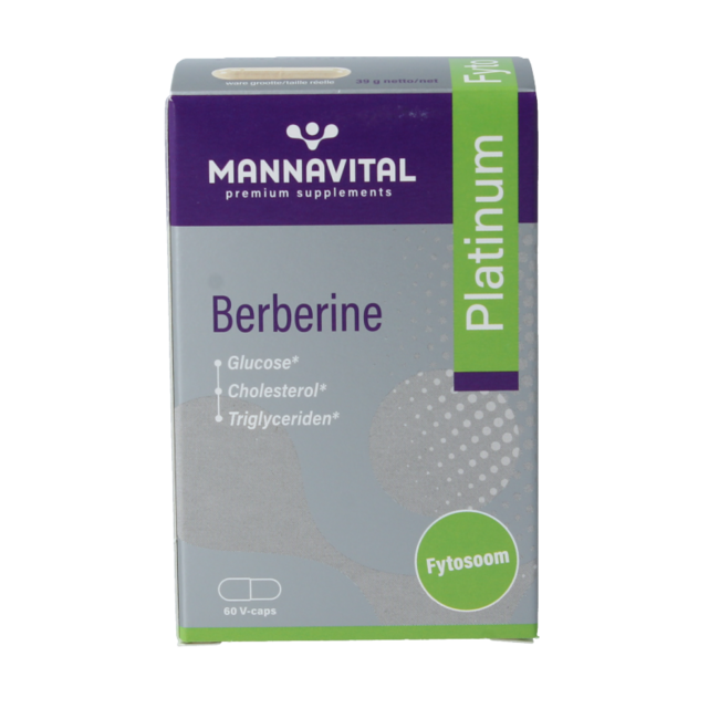 Mannavital Berberine platinum 60 Vegetarische capsules