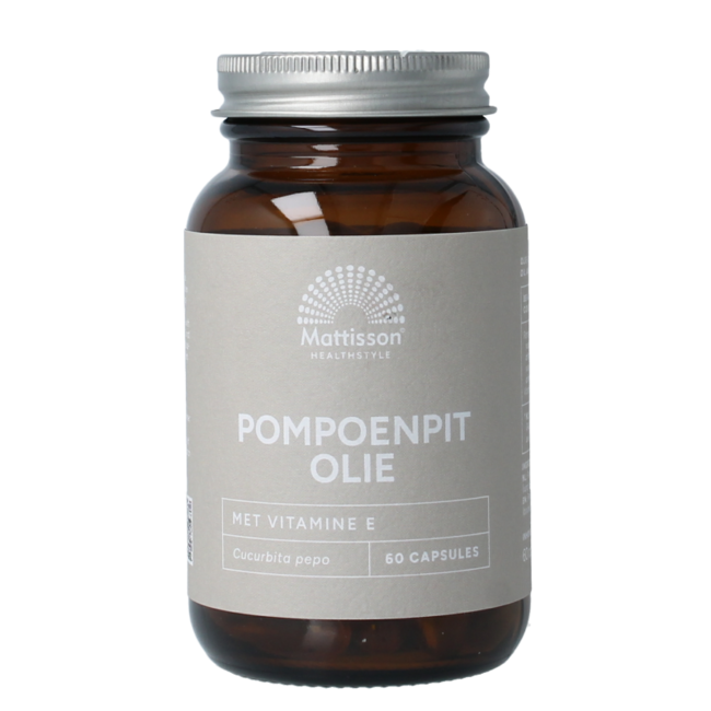 Pompoenpitolie met vitamine E 1000mg 60 Capsules