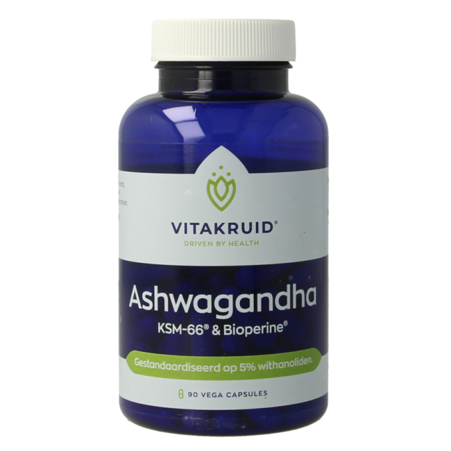 Ashwagandha 5% Withanolide KSM-66 & Bioperine 90 Vegetarische Kapseln