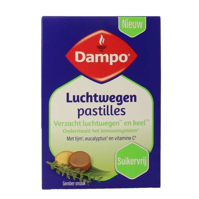 Pastiglie per le Vie Respiratorie Dampo 24 Pezzi
