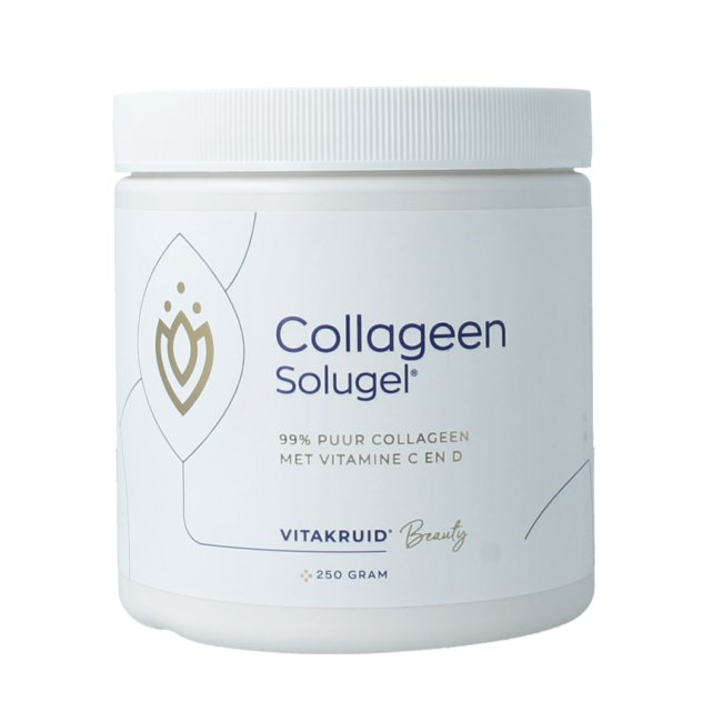Colágeno Solugel en polvo con vitamina C y D 250 gramos