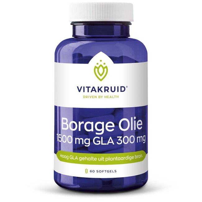 Aceite de Borraja 1500 mg GLA 300 mg de origen vegetal 60 cápsulas blandas