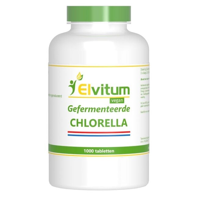 Elvitum Chlorella 250 mg Origine Pays-Bas 1000 Comprimés