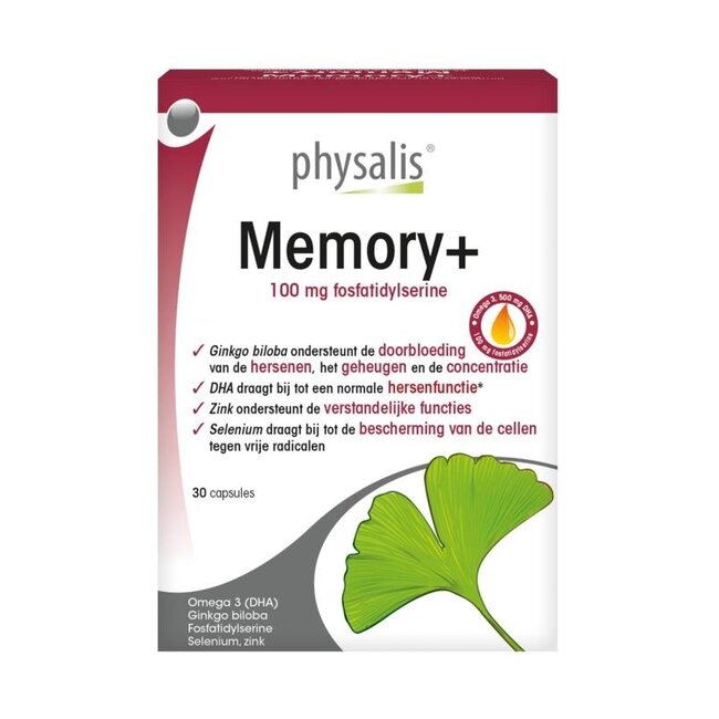 Physalis Memory+ 30 capsules molles