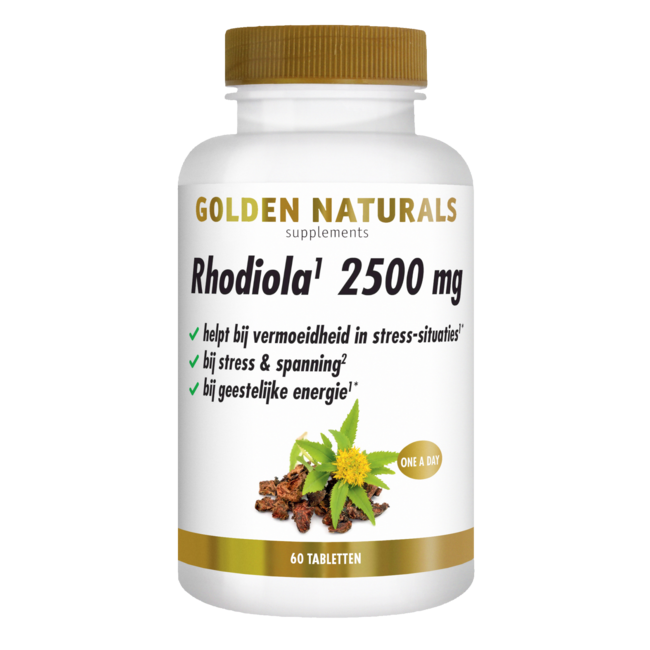 Golden Naturals Rhodiola 2500 mg 60 comprimés