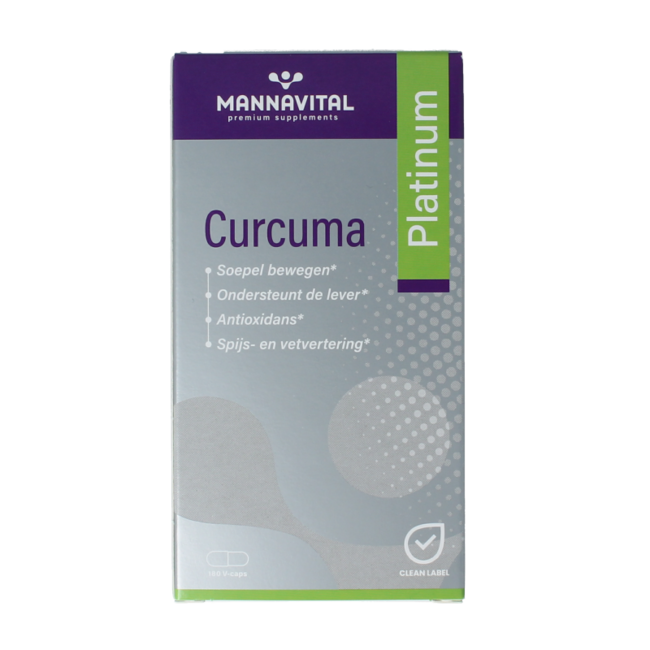 Mannavital Curcuma platinum 180 kapsułek wegetariańskich