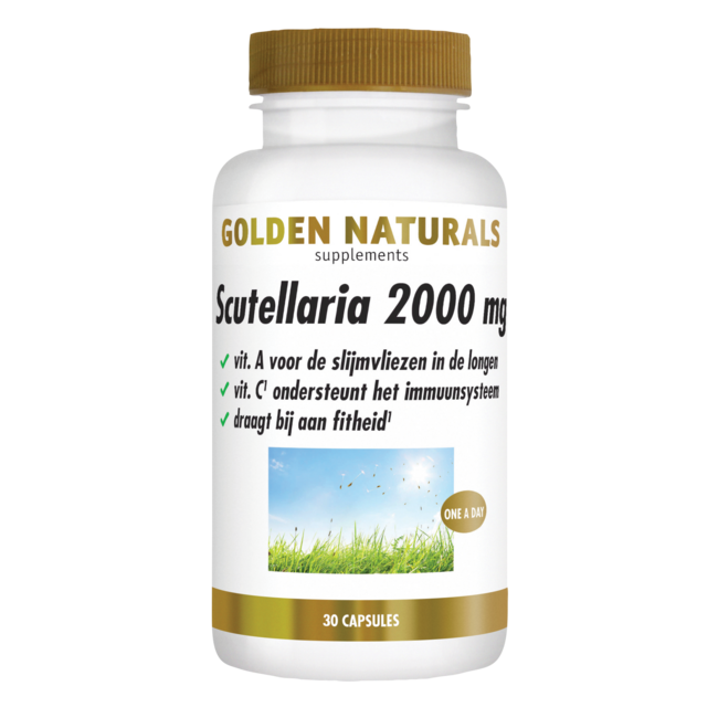 Golden Naturals Scutellaria 2000 mg 30 Cápsulas