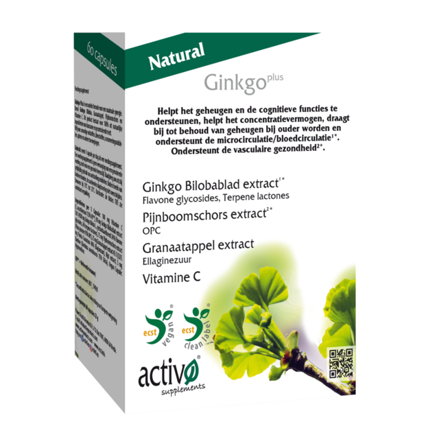 Ginkgo plus 60 Cápsulas vegetales