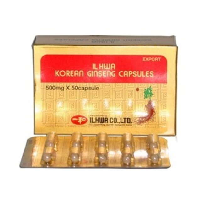 Cápsulas de ginseng coreano, 50 unidades