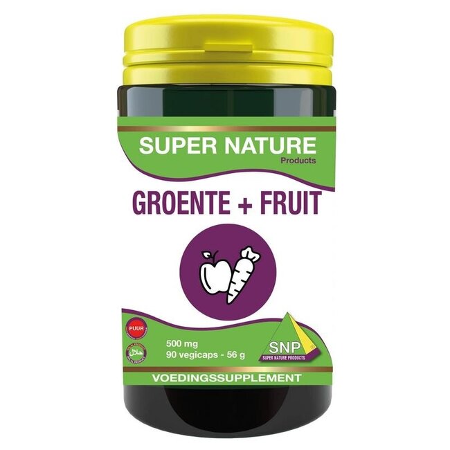 SNP Groente & fruit 500mg puur 90 Vegetarische capsules