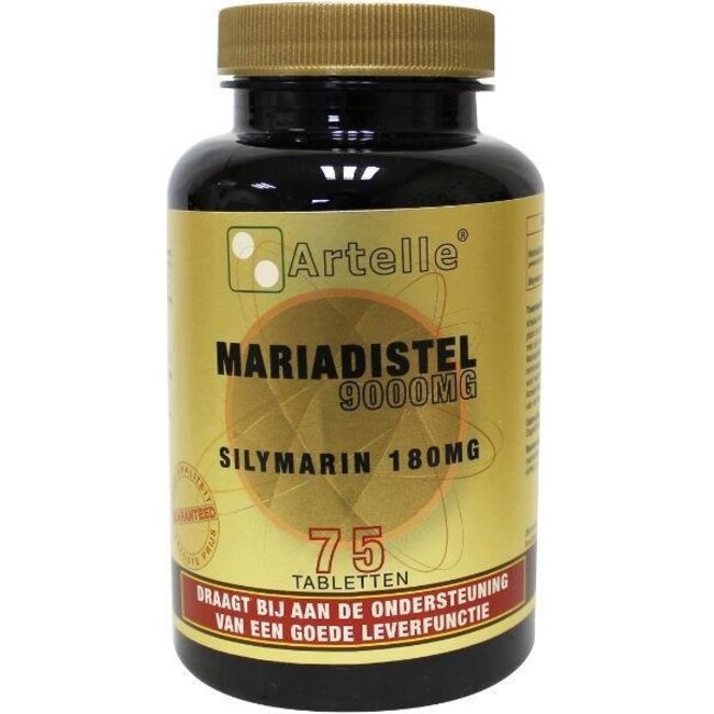 Artelle Chardon-Marie 9000mg silymarine 180mg 75 Comprimés