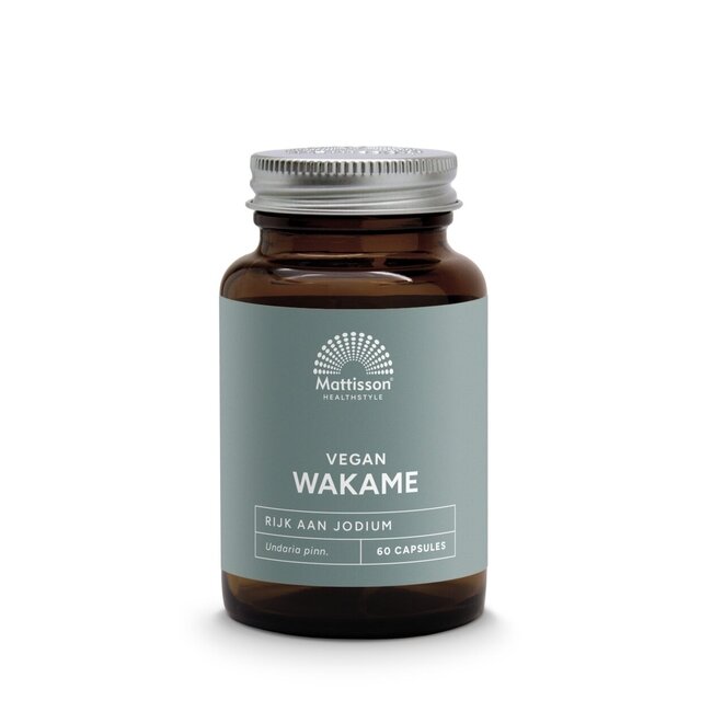 Mattisson Wakame 1000mg enthält Jod 60 Vegetarische Kapseln