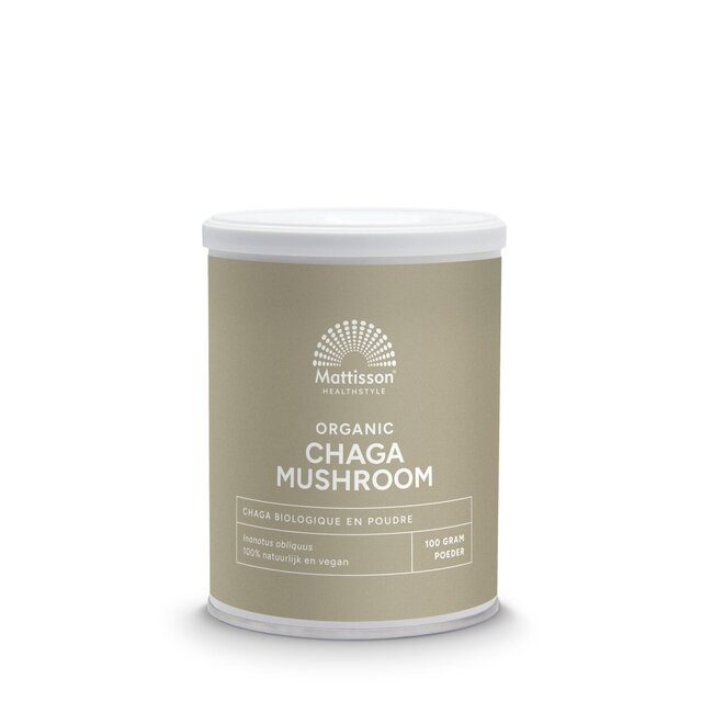 Mattisson Sproszkowany grzyb Chaga bio 100 Gram