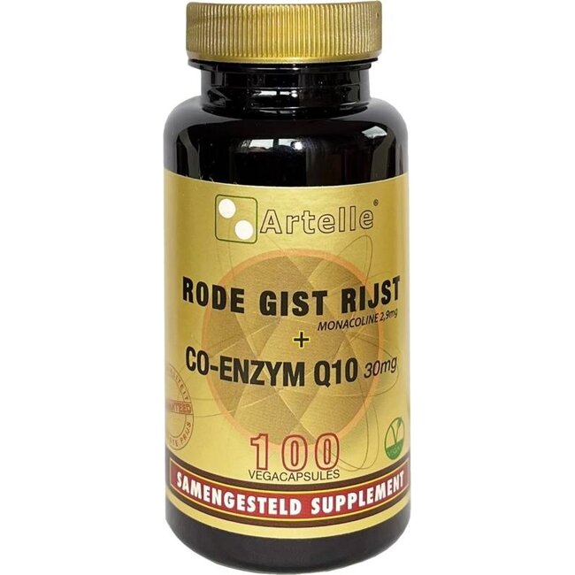 Artelle Czerwony ryż drożdżowy 100mg Q10 30mg 100 Kapsułek wegetariańskich