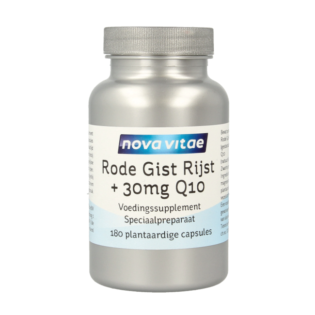 Nova Vitae Rot fermentierter Reis + 30 mg Q10 180 vegetarische Kapseln