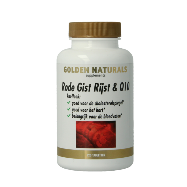 Golden Naturals Levure de riz rouge & Q10 120 Comprimés