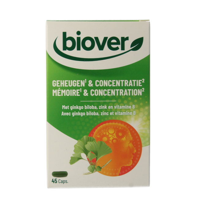 Biover Geheugen & concentratie 45 Capsules
