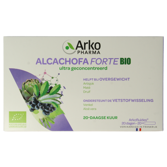 Arkofluids Alcachofa forte bio 20 ampollas