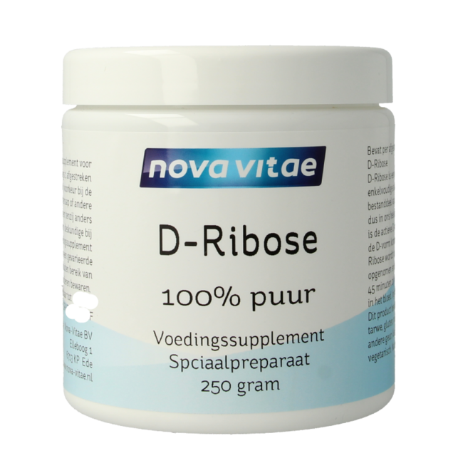 Nova Vitae D-Ribosio 100% Puro 250 Grammi