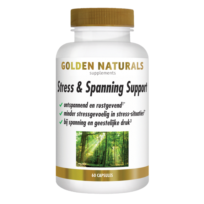 Golden Naturals Stress & Tension Support 60 Vegetarian Capsules