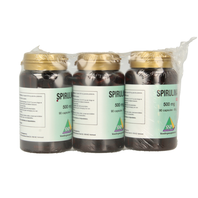 SNP Spirulina 500mg czysta aktywna 2 + 1 270 Kapsułek