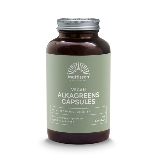 Kapsułki Mattisson Absolute Alkagreens 540 mg, 180 kapsułek wegetariańskich