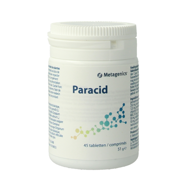 Metagenics Paracid 45 Tablets
