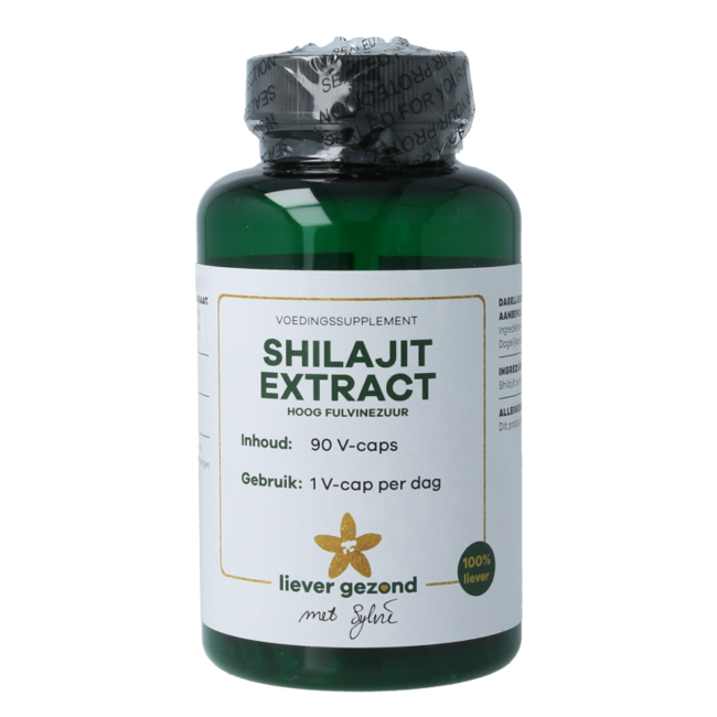 Liever Gezond Extracto de Shilajit alto en ácido fúlvico 90 cápsulas vegetales