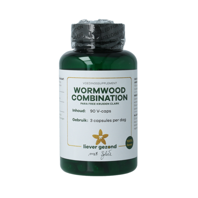 Liever Gezond Combinaison d'absinthe para free herbes Clark 90 gélules végétales