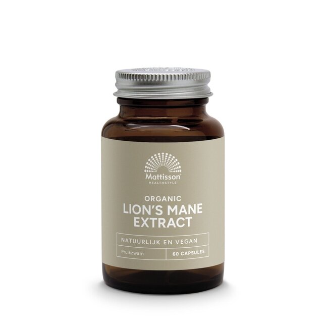 Organic Lion's Mane Extract 500mg - 60 Capsules