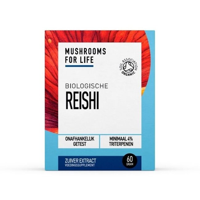 Mushrooms for Life Reishi en Poudre Bio 60 g