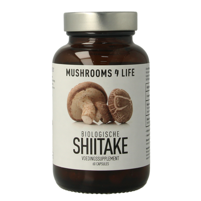 Mushrooms for Life Shiitake bio 60 Kapsułek