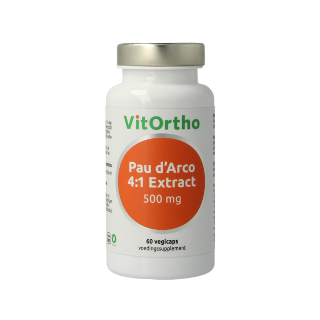 VitOrtho Ekstrakt z Pau d'Arco 500 mg, 60 kapsułek wegetariańskich