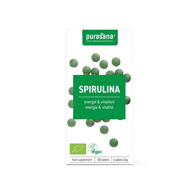 Purasana Spirulina wegańska bio 180 tabletek