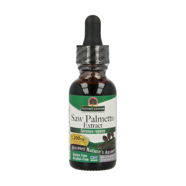 Natures Answer Estratto di Saw Palmetto Senza Alcool 30 Millilitri