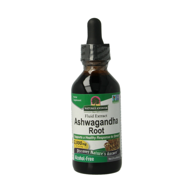 Nature's Answer Extrait d'Ashwagandha sans alcool 60 ml