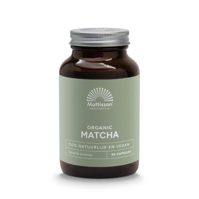 Mattisson Organic Matcha 500mg Camellia Sinensis 90 Vegetarian Capsules