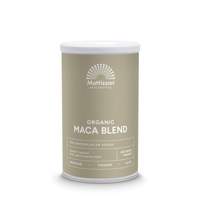 Maca poeder blend geel, rood & zwart bio 300 Gram