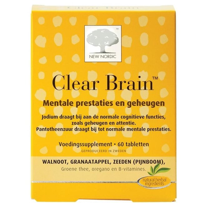 New Nordic Clear Brain 60 Tablets