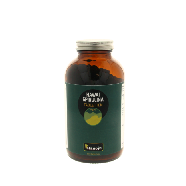 Hanoju Espirulina de Hawái 500 mg 650 comprimidos