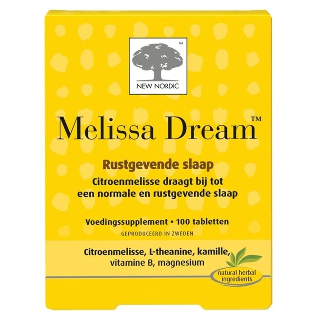 New Nordic Melissa Dream 100 Tablets