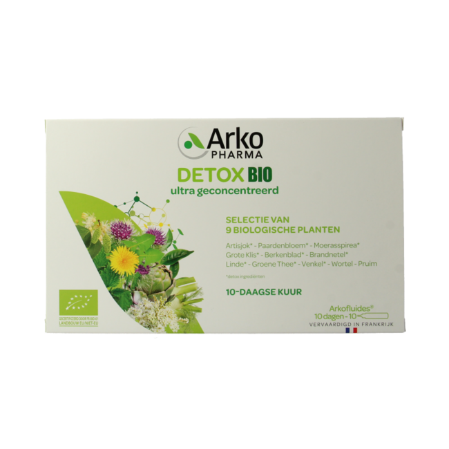 Fiale bevibili Detox 15ml bio 10 Fiale