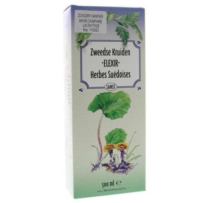 Marval&Vincent Swedish Bitters Elixir without Camphor 500 Millilitres