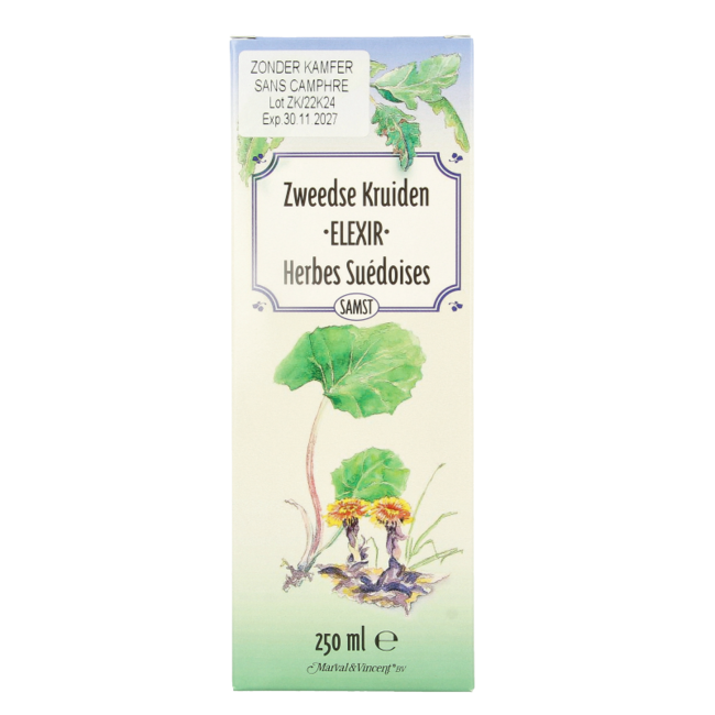 Marval&Vincent Elixir de hierbas suecas sin alcanfor 250 ml