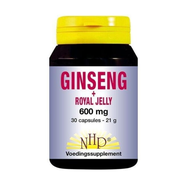 NHP Ginseng jalea real 600 mg 30 cápsulas