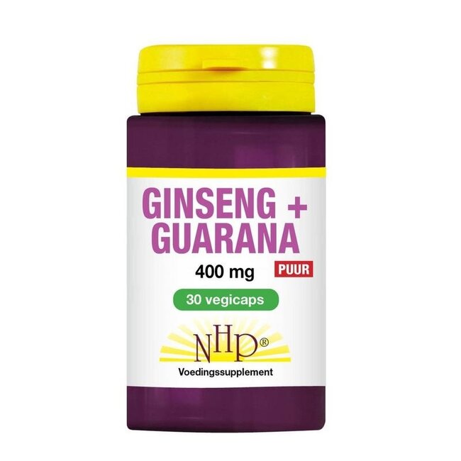 NHP Ginseng Guarana 400mg Pure 30 Capsules