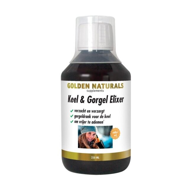 Elisir Gola e Gargarismi Golden Naturals 250 Millilitri