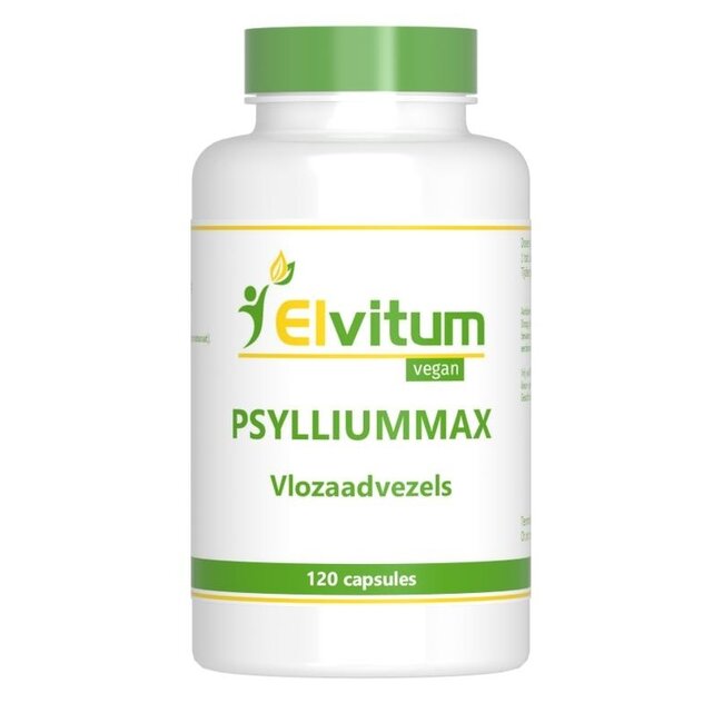 Elvitum Psylliummax vlozaadvezels 120 Vegetarische capsules