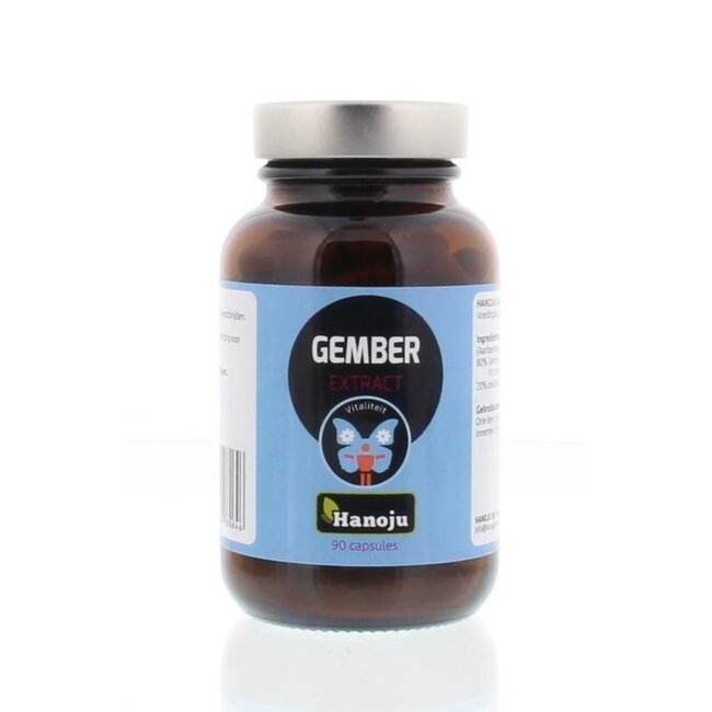 Hanoju Extracto de Jengibre 90 cápsulas vegetales