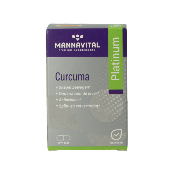 Mannavital Curcuma platinum 60 kapsułek wegetariańskich